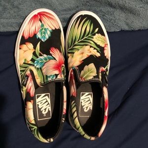 Floral Slip-On Vans